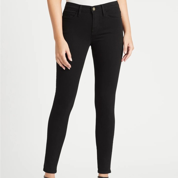 Frame Denim Le Skinny de Jeanne Black Skinny Jeans size 26